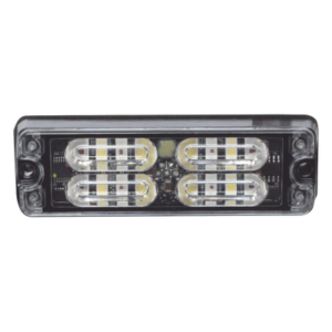 Luz de Advertencia LED de Montaje en Superficie / 12 LEDs de 1 W / 36 Patrones de Destello / IP67 / SAE Clase I / 0.5 Pulgadas de Profundidad