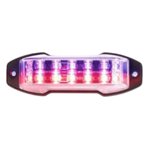 Luz perimetral de advertencia / 18 LED ámbar / 24 patrones programables / SAE J595 Clase I / California Title 13 / Ultra delgada