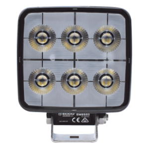 Luz de Trabajo LED / 2800 Lúmenes / 12-24 VCD / IP67 e IP69K / 6 LED 24x1W / Compacta 5.1" x 4.2" x 1.9"