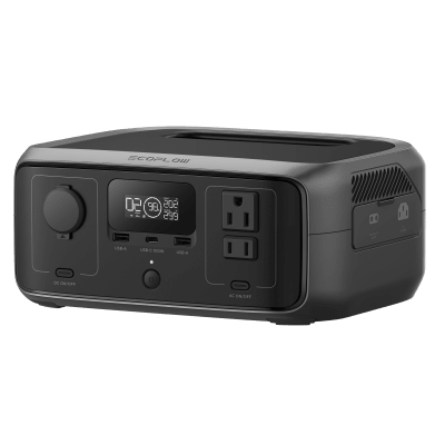 Estación de Energía Portátil / 245 Wh / 2 Salidas AC 300 W (Ráfaga 550 W) / USB-C PD 100 W / Carga 0-100% en 60 min / Wi-Fi y Bluetooth / Carga Solar 110 W