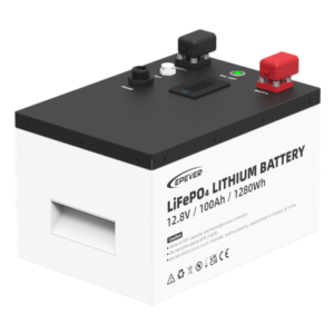 Batería LiFePO4 / 12.8 Vcc / 100 Ah / 1.28 kWh / 6000 Ciclos / IP65 / Pantalla LCD