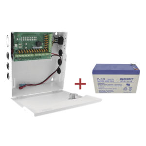 Fuente de Alimentación / 18 Salidas / 20 A / Voltaje Ajustable 11-15 VCC / Batería de Respaldo 12 VCC 7 Ah / Entrada Universal 96-264 VCA