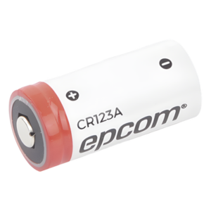 Batería de Litio CR123A / 3V / 1300 mAh / No Recargable / Acero Inoxidable / Operación -40°C a +60°C