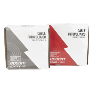 Kit Cable Fotovoltaico / 2 Rollos 25 m (82 ft) / 10 AWG 6 mm² / 1000/2000 V / -40°C a 120°C / Rojo/Negro