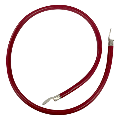 Cable Jumper para Baterías / 1 m (3.3 ft) / Calibre 2 AWG / Terminales de Ojo Doble / Uso en Serie y Paralelo / Color Rojo