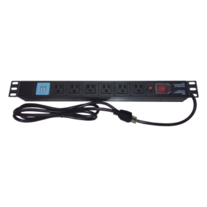 PDU Horizontal / 6 Contactos NEMA 5-15R / 2 Puertos USB 5V/2.1A / 1UR / 19" / 1875 W / Cable 1.80 m (5.9 ft)