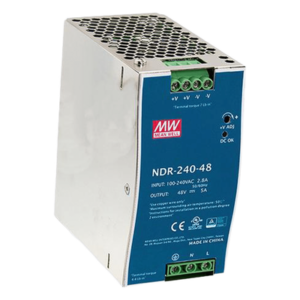 Fuente de Poder Industrial / 240W / 48Vcc / 5A / Riel DIN / Entrada Universal 90-264Vca