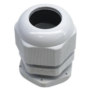 Conector Tipo Glándula / Rosca NPT 3/4" / Rango de Cable 10-16 mm / Plástico Industrial / IP para Ambientes Exigentes