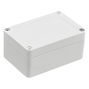 Gabinete Plástico para Exterior / IP65 / 100 x 68 x 50 mm / ABS Resistente a Intemperie / -20 a 60°C / Cierre por Tornillos