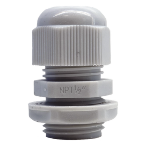 Conector Tipo Glándula / Rosca NPT 1/2" / Rango Cable 6-11 mm / Plástico Industrial / IP Aplicable