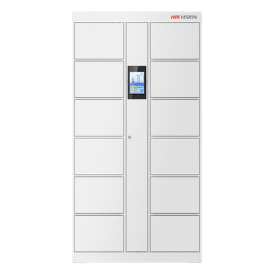 Locker Inteligente / 12 Espacios / Expansión 16 Lockers / Reconocimiento Facial 20,000 Rostros / Pantalla Táctil 8" / TCP-IP y RS485 / Interior