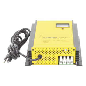 Cargador de Baterías de Plomo Ácido / 12 V / 30 A / Bancos 250 a 350 Ah / Operación Automática / Fuente con Respaldo DC