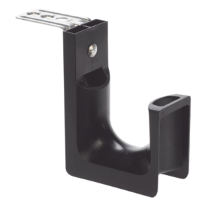 Sujetador tipo J-Hook / Soporte techo M5-M6-M10 / Capacidad 46 cables Cat6 / Carga 13.61 kg / Nylon 6.6 negro / 1 pieza