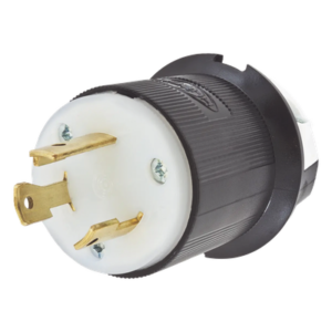 Clavija Industrial con Bloqueo de Media Vuelta / 30 A 125 V CA / 2 Polos 3 Hilos / NEMA L5-30P / 2.75 in (0.23 ft) Alto