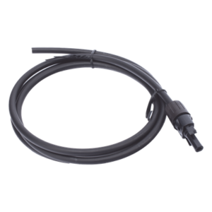 Cable Fotovoltaico / 1.5 m (4.9 ft) / 10 AWG / MC4-H Macho / Negro / Doble Aislamiento
