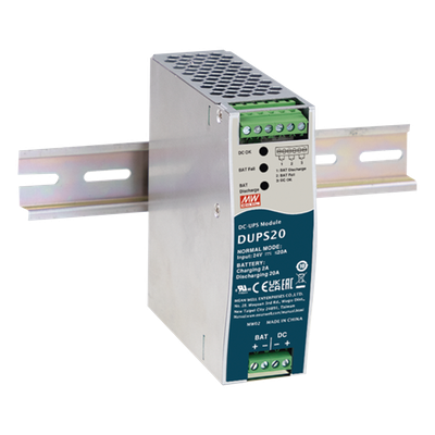 Módulo DC-UPS / 24 VDC 20 A / Riel DIN / Baterías 4 a 135 Ah / -30 a +70°C