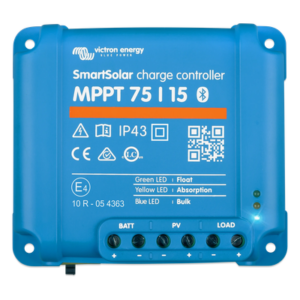 Controlador de Carga Solar MPPT / 15 A / 12/24 Vcc / Eficiencia 98% / Bluetooth Integrado / IP43