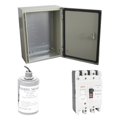 Kit de Centro de Carga Trifásico / 690 VCA / 63 A / 3 Polos / Supresor de Picos / Sistemas Fotovoltaicos