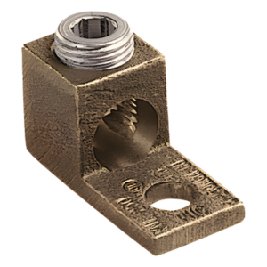 Terminal Tipo Lengüeta Recta / Cobre / Cal. 8 a 1/0 AWG / Orificio 5/16" (7.9 mm) / Barril Único / UL Listed y CSA