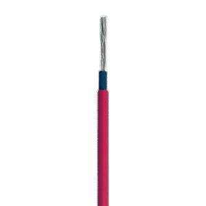 Cable Fotovoltaico / 6 mm² (10 AWG) / 2000V / Rojo / Rollo 25 m (82 ft) / UL 4703 y TUV / -40°C a 120°C