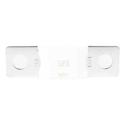 Fusible Mega / 125A / 80V / 110mV Caída de Tensión / Paquete de 5 Unidades