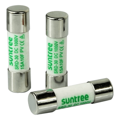 Fusible DC / 1000V / 25A / Limitación 20kA / 10x38mm / Aplicación Fotovoltaica