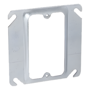 Sobretapa Cuadrada / Acero Galvanizado / 4 in x 4 in / Capacidad 1.5 cu. in. / UL Listed / Montaje Tipo Anillo