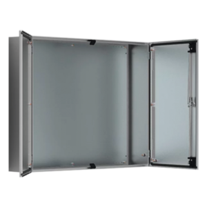 Gabinete de Doble Puerta / 1200 x 1200 x 400 mm / Acero Inoxidable Cepillado / IP55 / NEMA 12 / IK10