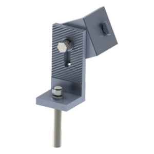 Soporte L para Riel / Techo de Concreto / Aluminio Anodizado / 40x40x90 mm / Tornillo 30 mm Incluido