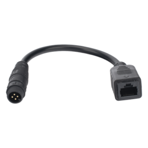 Cable de Extensión Industrial / Conector M12 de 4 Pines a RJ45 / Longitud 0.20 m (0.66 ft) / Ethernet Industrial / Wi-Fi 2.4 GHz
