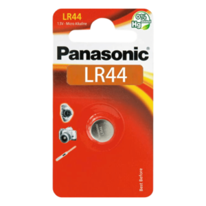 Batería Alcalina de Botón / 1.5 V / 110 mAh / LR44 / Acero Inoxidable Semihermético