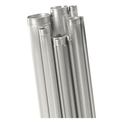Tubo Conduit Rígido de Aluminio / 13 mm (1/2') / 3.05 m (10 ft) / Aluminio 6063 Sin Costura / UL-6A y ANSI C80.5 / Con Protector Plástico