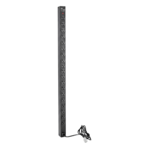 PDU Vertical para Rack / 18 Tomas NEMA 5-15R / 15A / 1.22 m (48 in) / Montaje Rack o Panel / Acero Negro
