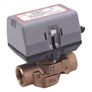 Válvula Motorizada de 2 Vías / Actuador Integrado / Conexión BSPT 3/4" / Control On/Off / 100-130 VCA / Flujo Bidireccional