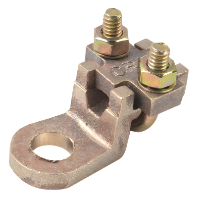 Conector Antivandálico de Bornes / 1/2" / Calibre 4 a 1/0 AWG / Bronce Estañado / Diámetro 5.827 a 8.251 mm