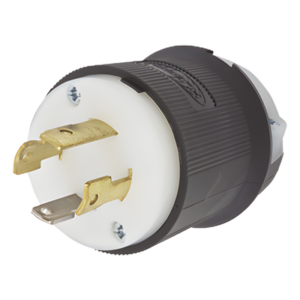 Clavija Industrial con Bloqueo de Media Vuelta / 30 A / 125/250 V CA / 3 Polos 4 Hilos / NEMA L14-30P / 2.75 x 2.33 in (69.85 x 59.18 mm)