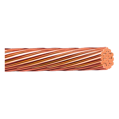 Cable Eléctrico de Cobre Desnudo / Calibre 2/0 AWG / 19 Hilos / 100 m (328 pies) / 360 A / 67.43 mm²