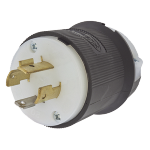 Clavija Industrial con Bloqueo de Media Vuelta / 20 A / 125/250 V CA / 3 Polos 4 Hilos / NEMA L14-20P / 2.75 in (69.85 mm) de Altura