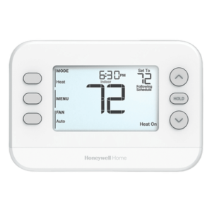 Termostato Programable / 1H/1C / Pantalla 4.84 Pulgadas Cuadradas / Alimentación 24 VCA o 2 Baterías AA / Placa de Montaje UWP
