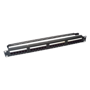 Panel de Parcheo de Impacto / 24 Puertos Cat6 / 1U Rack 19" (48.26 cm) / T568A/B / 110 IDC