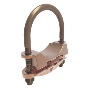 Conector Mecánico para Cable / Calibre 4 a 2/0 AWG / Paralelo o 90° / Tubo 1 1/4" o Varilla 1 3/8" - 1 1/2" / UL467