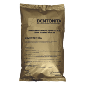Bentonita Conductora Coloidal / 20 kg / Alta Conductividad Eléctrica / No Tóxica / No Corrosiva / Densidad 4.23 g/cc / Estable Químicamente