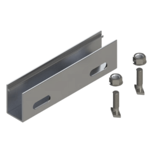 Cople de Aluminio para Riel / Aluminio Serie 6000 / Compatible N Rail 4.72 y M2 / Acero Inoxidable / 115 g
