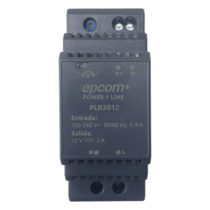 Fuente de poder DIN Riel / 15 Vcc / 2 A / 30 W / Entrada 100-240 Vca / Terminales 5.5 x 2.5 mm / -20°C a 45°C / 3.7 x 1.4 x 2.3 pulgadas