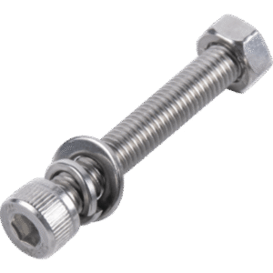 Tornillo de Acero Inoxidable / M8 x 60 mm / Montaje Fotovoltaico / Resistente a Corrosión / Acabado Pulido