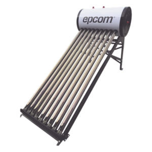 Calentador Solar de Agua / 90 Litros / 9 Tubos de Vacío / Baja Presión / Resistencia Granizo 25 mm (0.98 in) / Termotanque Inoxidable Grado Alimenticio