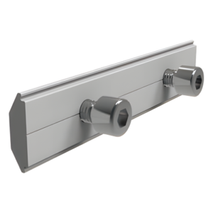 Conector de empalme para riel / Aluminio anodizado / 5 cm y 8 cm / 1.97 in y 3.15 in