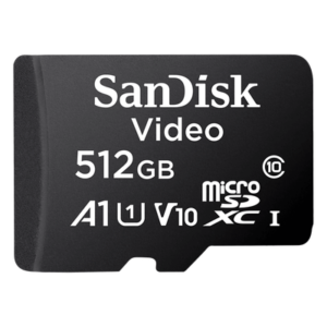 Memoria microSD / 512GB / Alta Resistencia / Clase 10 / -25°C a 85°C / 50MB/s escritura / 256 TBW