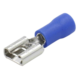 Terminal Hembra Aislada / 16-14 AWG / Conector 0.250" (6.35 mm) / Estilo Push-On / Paquete 25 Piezas