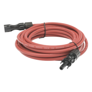 Cable Fotovoltaico, 2.5 m, Rojo, Calibre 10 AWG con Terminal MC4-M en Ambos Extremos